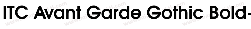 ITC Avant Garde Gothic Bold字体转换